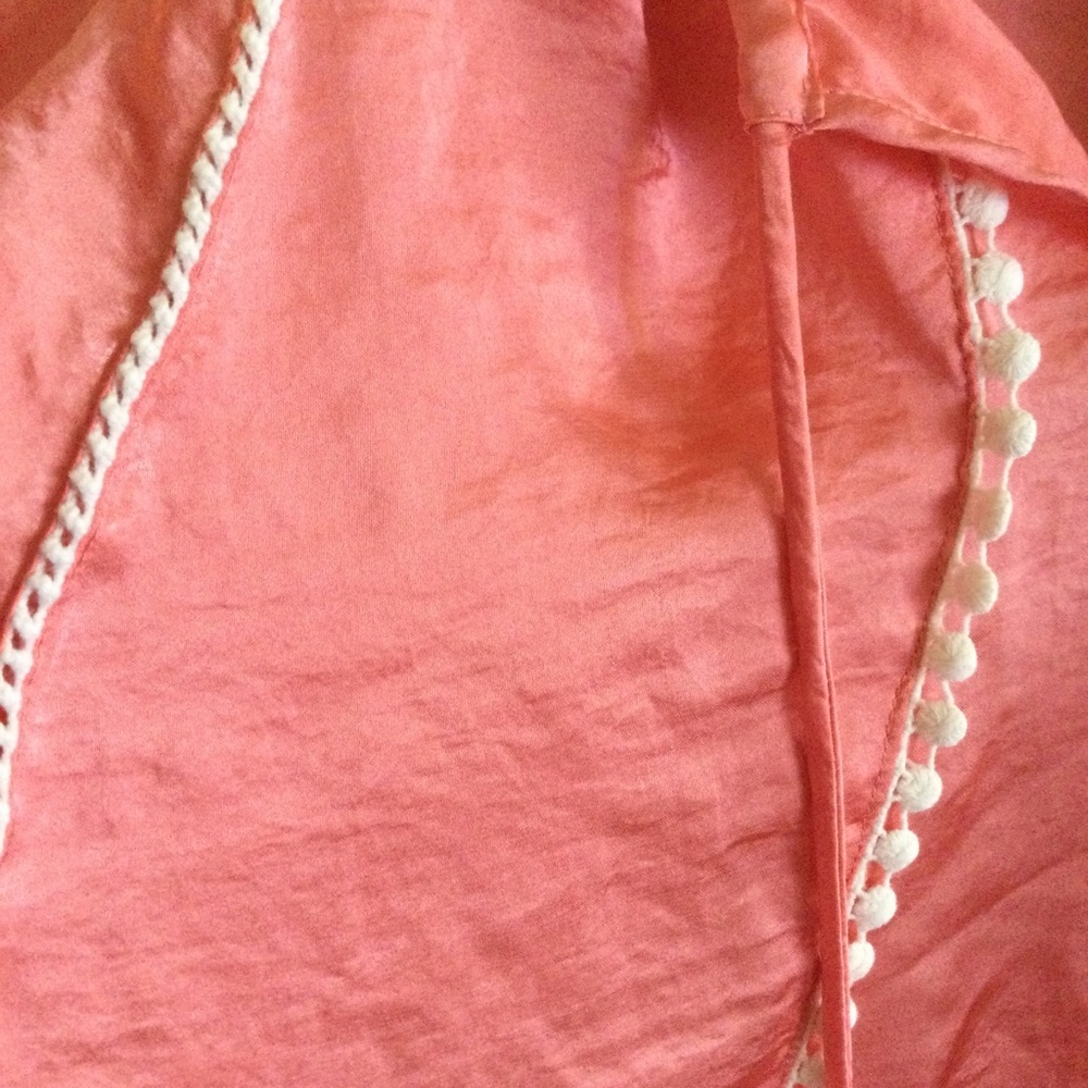 Coral Colored Boho Top - Picture 4 of 9
